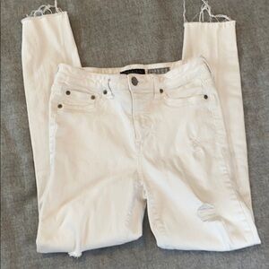 Aeropostale high rise white ankle jeans size 6